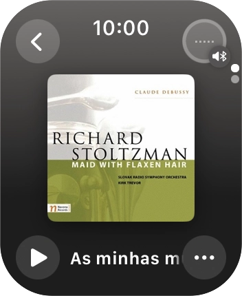 Prima o ícone de reproduzir para começar a reprodução.