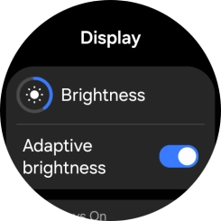 Press the indicator next to 'Adaptive brightness' to turn the function on or off.