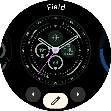 Press the required watch face. Press the required watch face.