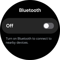 Press the indicator below 'Bluetooth' to turn on the function.