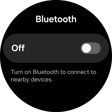 Press the indicator below 'Bluetooth' to turn on the function.