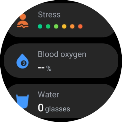 Press Blood oxygen. Press Blood oxygen.