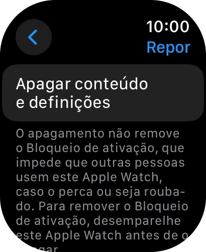 Prima Apagar conteúdo e definições.