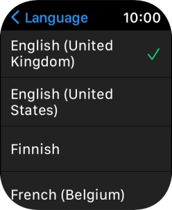 Press the required language.