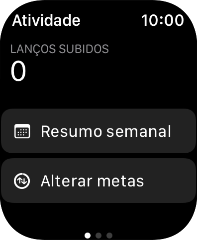Prima a Digital Crown as vezes necessárias para voltar ao menu principal.