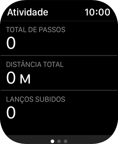 Continue a deslizar o dedo para cima e siga as indicações no ecrã para ter uma visão geral da semana atual ou para ajustar as suas metas de atividade diária.