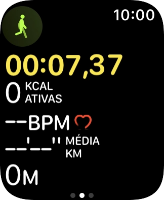 Deslize o dedo sobre o ecrã da esquerda para a direita.