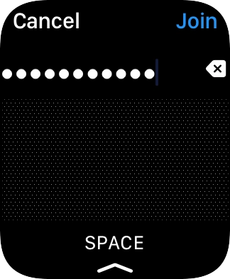 Introduza a password da rede Wi-Fi e prima Join.