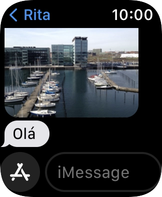 Prima iMessage e dite a mensagem.