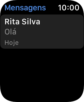 Prima a mensagem curta pretendida.