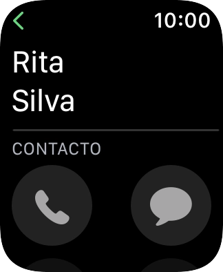 Prima o ícone de chamada.