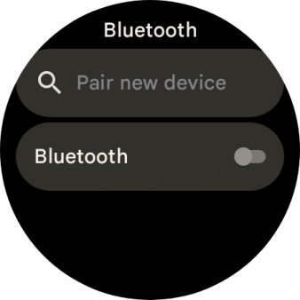 Press the indicator next to 'Bluetooth' to turn on the function.