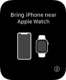Place your Apple Watch next to your phone.