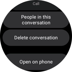 Press Delete conversation.