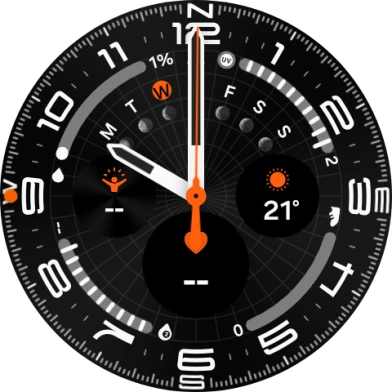 Press and hold the Home key until your smartwatch restarts.