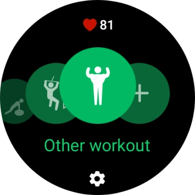 Press the settings icon. Press the settings icon.