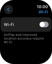 Press the indicator next to 'Wi-Fi' to turn on the function.