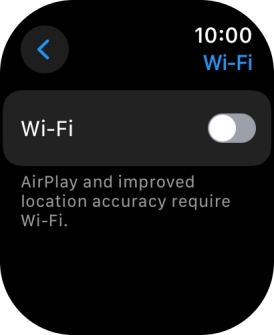 Press the indicator next to 'Wi-Fi' to turn on the function.