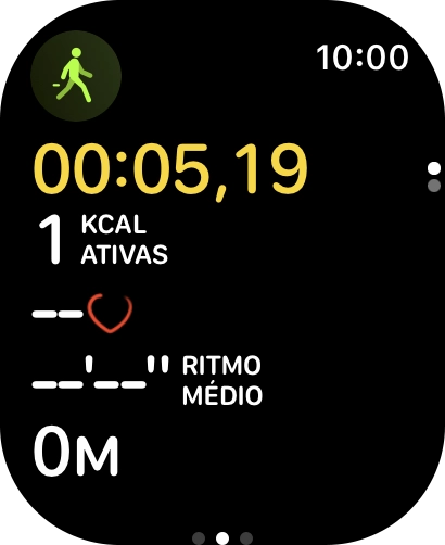 Deslize o dedo sobre o ecrã da esquerda para a direita.