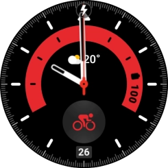 When the battery charging icon is displayed, charging is in progress.