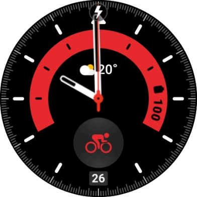 When the battery charging icon is displayed, charging is in progress.
