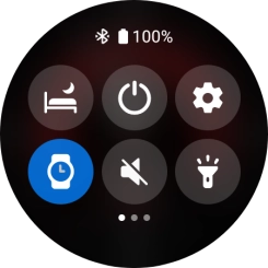 Press the required function to open an application or turn the function on or off.