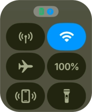 Press the airplane mode icon to turn the function on or off.
