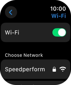 Press the required WiFi network.