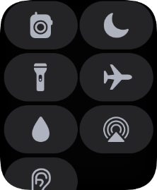 Press the flight mode icon to turn the function on or off.