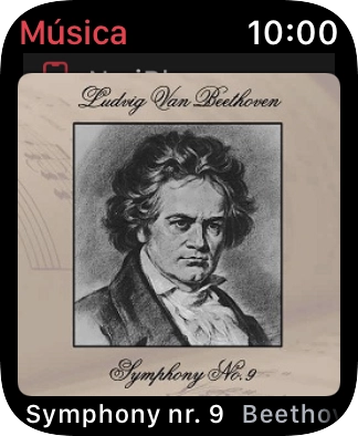 Para ver o menu, deslize o dedo para baixo a partir do topo do ecrã.