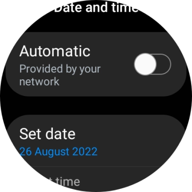 Press Set date.