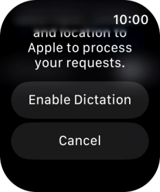 Press Enable Dictation.