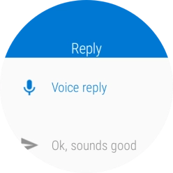 Press Voice reply.