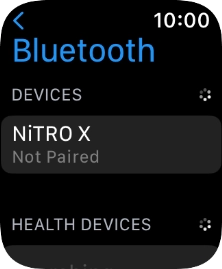 Press the required Bluetooth device.
