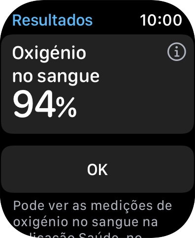 O seu resultado é mostrado no ecrã.