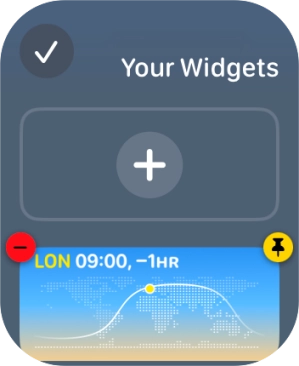 Press the confirm icon.