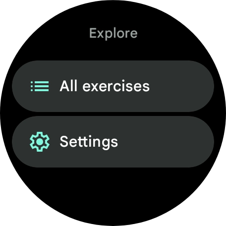 Press All exercises. Press All exercises.
