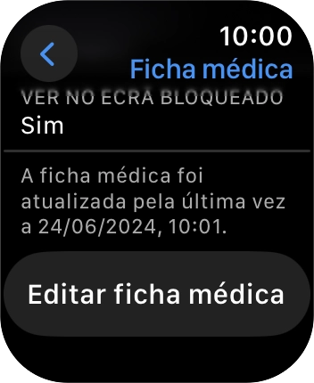 Prima Editar ficha médica.