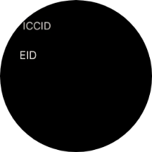 O número EID do seu smartwatch é mostrado sob EID.