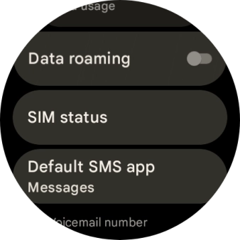 Press SIM status.