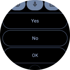 Press the required reply.