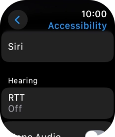 Press the required category below 'Hearing' and follow the instructions on the screen to select the required settings.