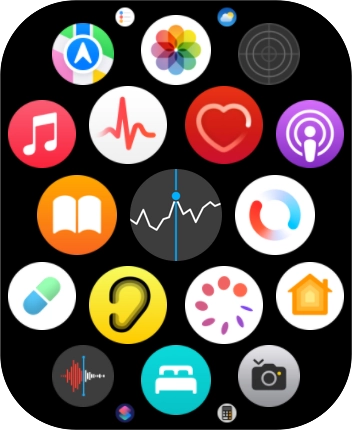 Prima o ícone do medidor de pulsação.