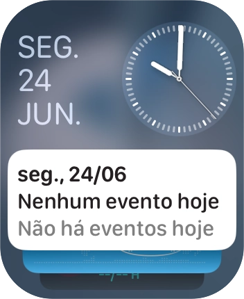 Prima em qualquer ponto do ecrã e mantenha premido um instante.