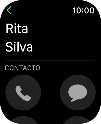 Prima o ícone de chamada.