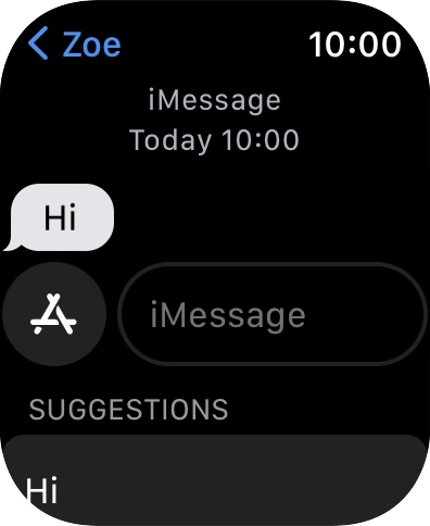 Press iMessage.
