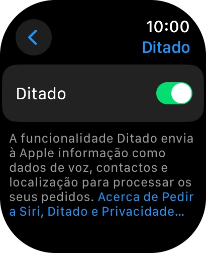 Prima a Digital Crown duas vezes para terminar e voltar ao ecrã inicial.