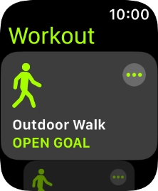 Press the required training activity to start it.