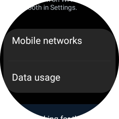 Press Mobile networks.