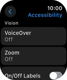 Press the required category below 'Vision' and follow the instructions on the screen to select the required settings.